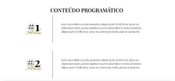 Seção da Pagina da vendas do kit para conteudo programático