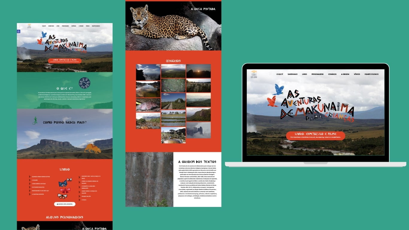 Foto Landing Page As aventuras de makunaima